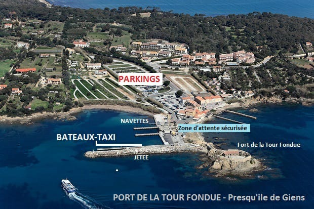 parking tour fondue porquerolles